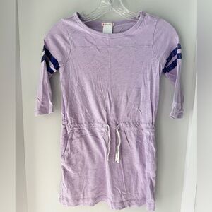 Crewcuts Lavender Dress with Navy Stripes
